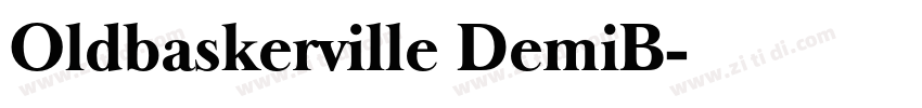 Oldbaskerville DemiB字体转换